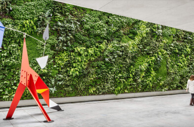 San Francisco Museum of Modern Art living wall planting plan