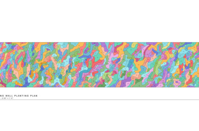 San Francisco Museum of Modern Art living wall planting plan