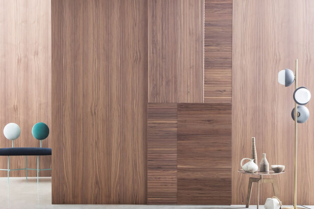 Matrix decorative and dynamic wood cladding