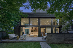 Charred Wood and Glass Addition